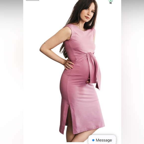 Boob Design Maternity Nursing Haley Dress Tea Rose Size Small - Picture 1 of 11